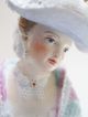 Antique Meissen Card Player Lady Figurine - Dresden German Porcelain Figure Figurines photo 5