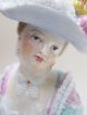 Antique Meissen Card Player Lady Figurine - Dresden German Porcelain Figure Figurines photo 7