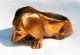 1936 Ronson Amw Copper Metal Dachshund Doxie Dog Pipe Holder Rest Metalware photo 2