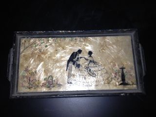 Antique Silhouette Tray photo