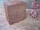 Antique Wood Spice Box W Feathery Christmas Tree Primitives photo 3