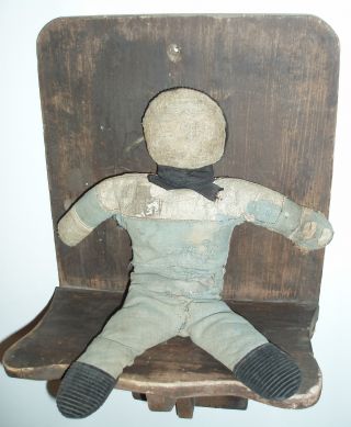Antique 19th C.  Amish Cloth Doll photo
