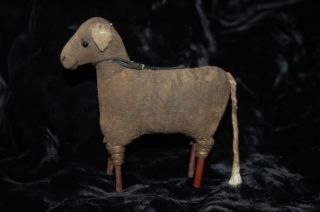 Wonderful One Of A Kind Primitive Kay Cloud - Sawdust Doll Signed Sheep photo