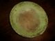 Primitive Old Wooden Turned Dough Bowl Small 10 3/4 Old Green Gray Paint Primitives photo 2