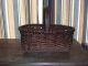 Untouched Antique 19th Century Splint Basket With Excellent Patina Primitives photo 2