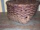Untouched Antique 19th Century Splint Basket With Excellent Patina Primitives photo 6