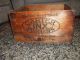 Primitive Advertising Antique Dovetailed Big Crate Wood Box Carter Inx Products Primitives photo 5