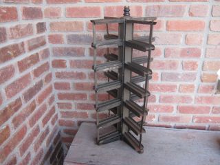 Old Tin And Cast Iron Country Store Post Card Rack photo