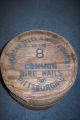 Antique Wooden Nail Barrel,  American Steel & Wire Company Primitives photo 1