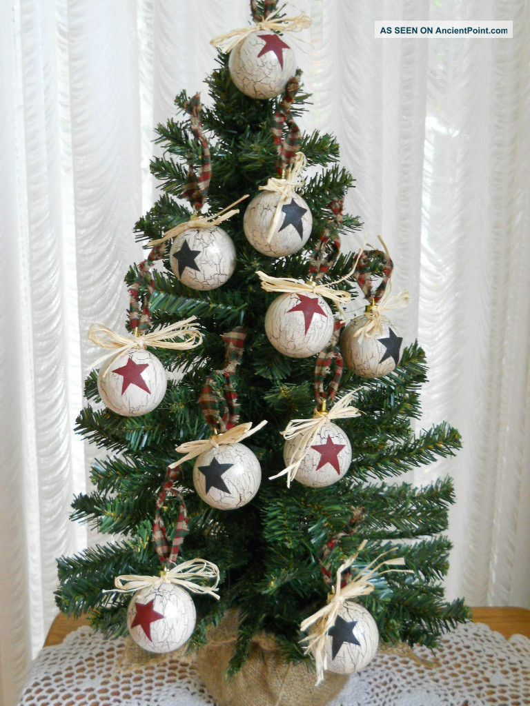 10 Primitive Country Christmas Ornaments Primitives photo