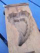 Antique Primitive Large Maple Sugar Mold Bloody Heart Cross 1800 ' S Stunning Primitives photo 10