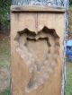 Antique Primitive Large Maple Sugar Mold Bloody Heart Cross 1800 ' S Stunning Primitives photo 1