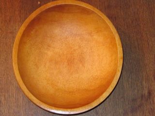 Vtg Munising Primitive Wood Wooden Bowl Dough Butter 13 1/2 