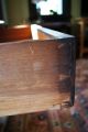 Antique Primitive 1 Drawer Stand/table/desk Rectangular Dovetail Drawer Turn Leg 1800-1899 photo 7