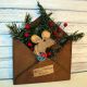 Primitive Folk Art Handmade Country Mouse Doll Christmas Rusty Tin Envelope Primitives photo 1