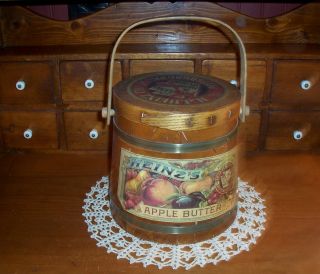 Heinz Apple Butter Wood Firkin W/original Paper Labels - Made In New Hampshire photo