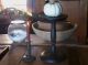 Vintage Old Primitive Wood Painted Display Stand 4 Your Smalls And Such Primitives photo 4