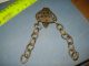 18th Century Fancy 1780 ' S Bright Cut Design Chatelaine Clip & Chain Primitives photo 5