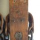 Antique Signed J.  Nooitgedagt & Zn.  Rare Dutch Ice Skates Wooden W/straps Pair Nr Primitives photo 6