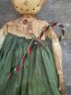 ♥ Primitive Grungy Snowlady Snowman Christmas Doll And Her Candy Cane ♥ Primitives photo 2