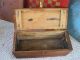 Antique Primitive Tool Box,  Carrier Tote,  Pine Wood,  Handle & Lid Primitives photo 4