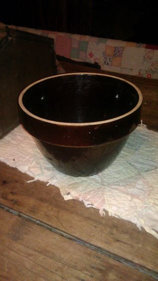 Primitive Crock Bowl photo