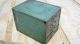 Primitive Green Four Drawer Chest Divided Drawers Old Metal Tool Box Primitives photo 7