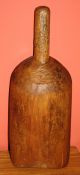 Antique Country Primitive Carved Wooden Grain Scoop,  19th Century Barn Find Primitives photo 9