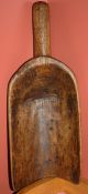 Antique Country Primitive Carved Wooden Grain Scoop,  19th Century Barn Find Primitives photo 8