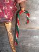 ♥ Primitive Grungy Snowman Christmas Doll And His Candy Cane ♥ Primitives photo 2