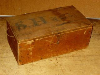 Rare Signed 18th C Covered Candle Or Document Box In The Best Attic Surface photo