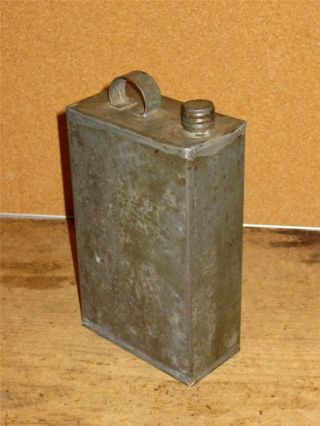 Great Early 19th C War Of 1812 Ear American Tin Canteen Rare Form Great Surface photo
