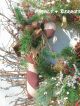 Christmas Holiday Winter Candycane Door Wreath Primitives photo 2