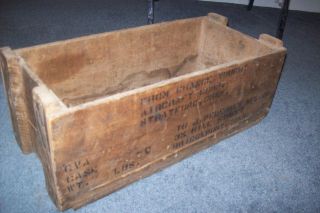 Antique Wooden Crate By Chance Vought Aircraft Corp. photo