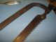 Early 18th Century Cherry Handle Wood/medical Saw 17 Inch Lenght Must See Iron Primitives photo 7