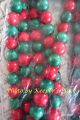 Wood Bead Primitive Country Garlands Red & Green 2 Pks (18 Feet Total) New Rare Primitives photo 2