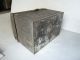 1850 Vintage Domed Top Tin Document Box - Large Primitives photo 1