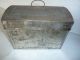 1850 Vintage Domed Top Tin Document Box - Large Primitives photo 2