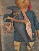 ♥ Primitive Grungy Snowman Christmas Doll And His Crow ♥ Primitives photo 2