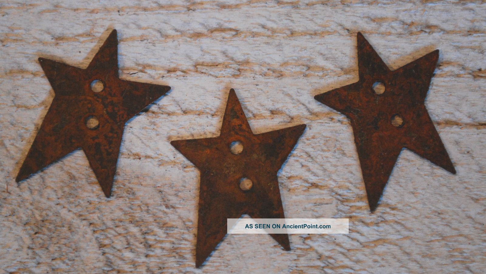 50 Primitive Rusty Tin Star Buttons Crafts Primitives photo