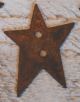 50 Primitive Rusty Tin Star Buttons Crafts Primitives photo 1