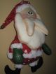 Primitive Hc Holiday Christmas Hanging Santa Claus Doll Primitives photo 3