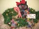 Primitive Christmas Black Cat Candycane Ornies Bowl Fillers Gathering Decor Primitives photo 1