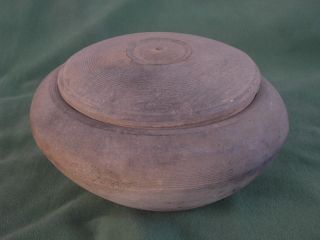 Antique Primitive Old Wooden Covered Bowl Cup For Sugar. photo