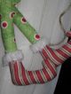 Primitive Hc Holiday Christmas Hanging Santa Claus Helper Elf Doll Hugger Primitives photo 3