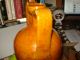 17th Early 18th Century German Redware Costreal Two Handle Wine Jug Glaze Primitives photo 2