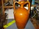 17th Early 18th Century German Redware Costreal Two Handle Wine Jug Glaze Primitives photo 3