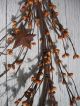 5 Foot Long Primitive Mustard Pip Berry And Star Garland Primitives photo 1