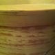 Early Antique Pantry Box W Bail Handle With Old Gray / Putty Paint Primitives photo 4
