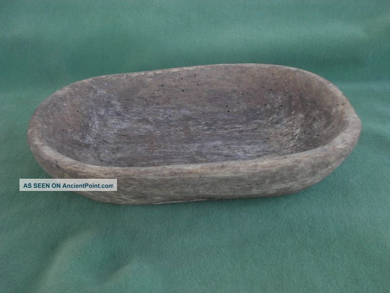 Antique Primitive Wooden Bowl Cup Plate. Primitives photo